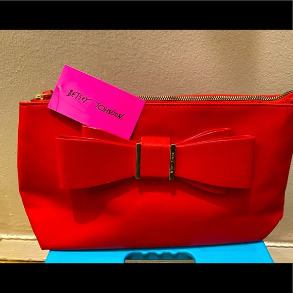 Betsey Johnson Handbags - Fire Engine red clutch